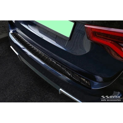 Afbeelding van Avisa Zwart RVS Achterbumperprotector passend voor BMW iX3 (G08) 2020 &#039;Ribs&#039;