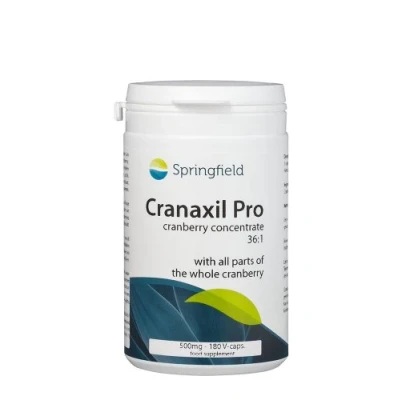 Afbeelding van Springfield Cranaxil Pro Cranberryconcentrate 500mg, 180 Veg. capsules