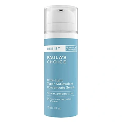 Afbeelding van Paula&#039;s Choice RESIST Anti aging serum licht, antioxidant, vermindert poriën en vlekken van onvolkomenheden, voor acne, met niacinamide hyaluronzuur, gemengde tot vette huid, 30 ml