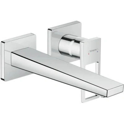 Afbeelding van Hansgrohe Metropol inbouw wastafelkraan waterbesparend met uitloop 22.5cm chroom