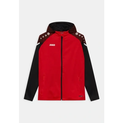 Afbeelding van JAKO Performance Unisex Fleecejas voor kinderen, Maat: 164, Rot/schwarz