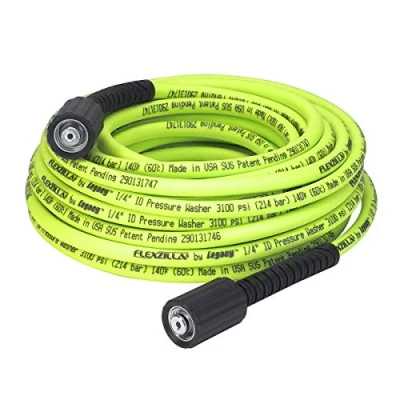 Afbeelding van Legacy Manufacturing Flexzilla Hogedrukreiniger met M22 accessoires, 1/4 inch x 50 voet, ZillaGreen HFZPW3450 m