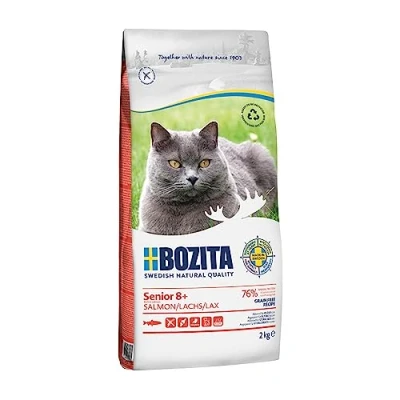 Afbeelding van 2x 2kg Bozita Grainfree Senior 8+ droog kattenvoer