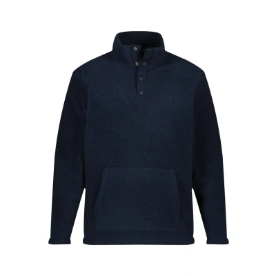 Afbeelding van JP1880 Langarm Fleece trui, Heren, Maat: Large, Navy blue