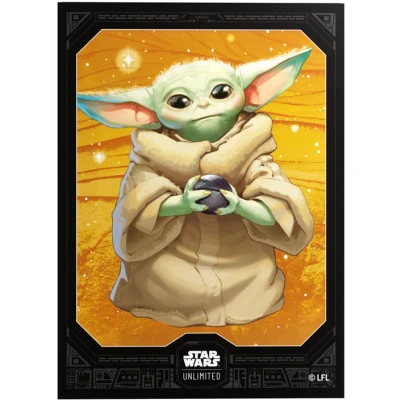 Afbeelding van Gamegenic, Star Wars: Unlimited Premium Art Sleeve Grogu, 60 Sleeves + 2 doorzichtige Mouwen, Kleurcode: Grijs