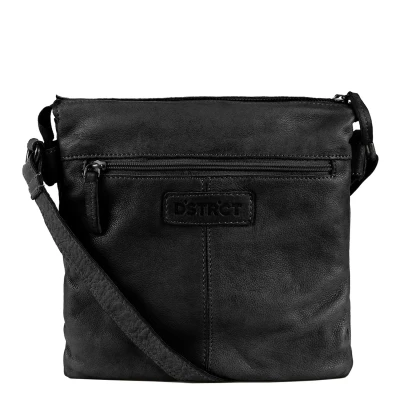 Afbeelding van DSTRCT Harrington Road Crossbody black Damestas Leren tas