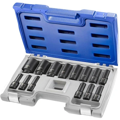 Afbeelding van EXPERT E041602 lange impactdoppenset 1/2&quot; zeskant 14 delig