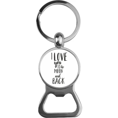 Afbeelding van Bieropener Glas I Love You To The Moon And Back