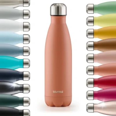 Afbeelding van Blumtal Thermosfles Met dubbele wand Thermosbeker Koffie, Thee en Koele dranken Travel Mug 750ml Mineral Rood