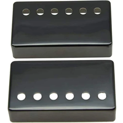 Afbeelding van Dopro Set van 2 humbucker pick up cover messing covers 50mm/52mm Pole Spacing past op de meeste Epiphone Les Paul Black
