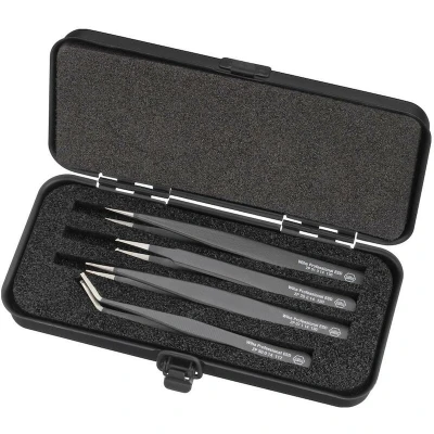 Afbeelding van Wiha SMD pincetset Professional ESD assorti 4 delig (32349)