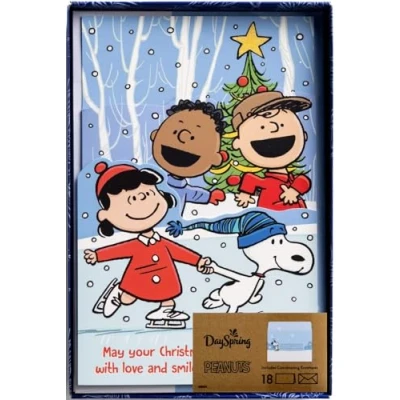 Afbeelding van DaySpring Pinda&#039;s May Your Christmas Shine Bright 18 Kerst Boxed Kaarten en Enveloppen (U1010)