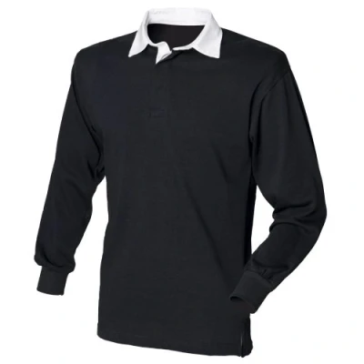 Afbeelding van Front Row Heren Poloshirt multicolor zwart/wit Medium