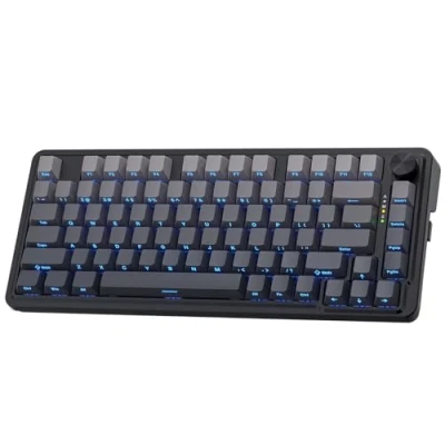Afbeelding van Redragon K673 GB 75% draadloos Gasket RGB gaming toetsenbord, 3 modus, 81 toetsen, PBT compact mechanisch speciale knopbediening en 5 laagse geluidsdemping, lineaire schakelaar