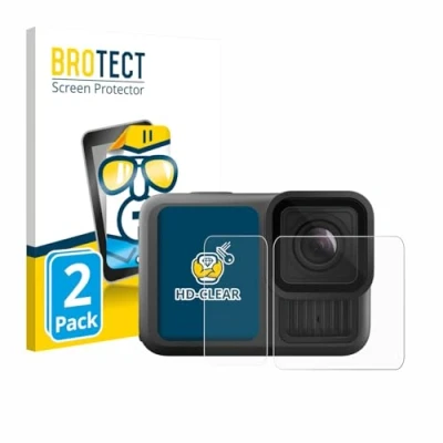 Afbeelding van BROTECT Screenprotector voor GoPro Hero 13 Black Ultra Wide Edition Folie Beschermfolie transparant (2 Stuks)