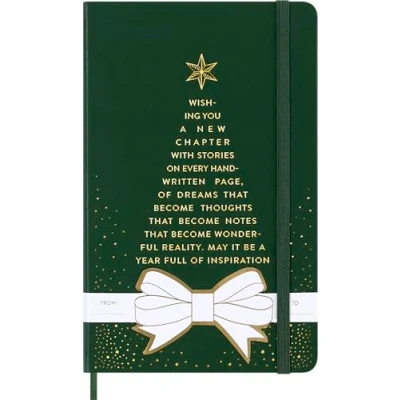 Afbeelding van Moleskine Holiday Notizbuch, L/A5, Liniert, fester Einband, Myrtengrün