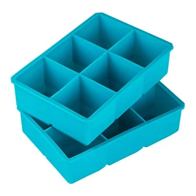 Afbeelding van Webake 2 stuks ijsblokjesvorm siliconen groot 6 voudig ijsblokjes BPA vrij 5 x cm voor bier, cocktails, whisky, water, soda, fruit, pudding of babyvoeding