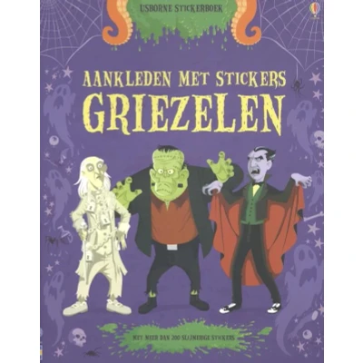 Afbeelding van Usborne Stickerboek aankleden met stickers griezelen