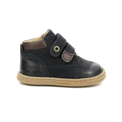 Afbeelding van Kickers Uniseks kinderen Tackeasy plat Oxford, Marineblauw, 18 EU