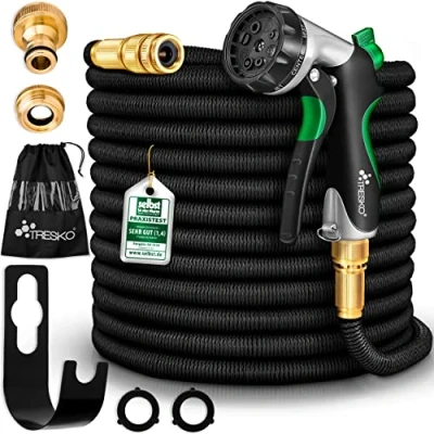 Afbeelding van Tresko Flexibele tuinslang, 30 meter, sproeier, tuin bewatering