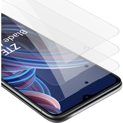 Afbeelding van Cadorabo 3x Screenprotector geschikt voor ZTE Blade A72 5G Beschermende Pantser Film in KRISTALHELDER Getemperd (Tempered) Display beschermend glas 9H hardheid met 3D Touch