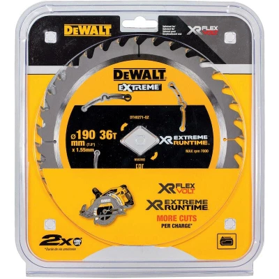 Afbeelding van DeWalt Accessoires Extreme Runtime Cirkelzaagblad voor DCS577 190mm 36T (ruitvormig asgat) DT40271 QZ