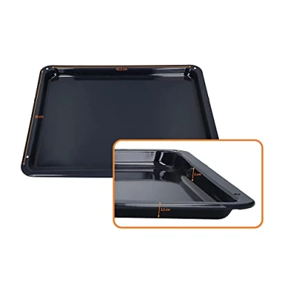 Afbeelding van DL pro Bakplaat 42,5x36x2,3cm geëmailleerd voor AEG Electrolux Juno 387028720/2 3870287202 387028720 Competence oven fornuis