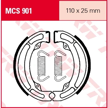 Afbeelding van Remschoenset TRW MCS901