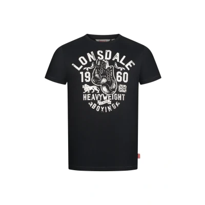 Afbeelding van Lonsdale Normale Passform Minver Tshirt print, Heren, Maat: XXL, Black ecru