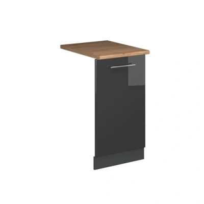 Afbeelding van Vicco Fame LineVoorpaneel vaatwasser 45 cm , WB Eik Antraciet Hoogglans