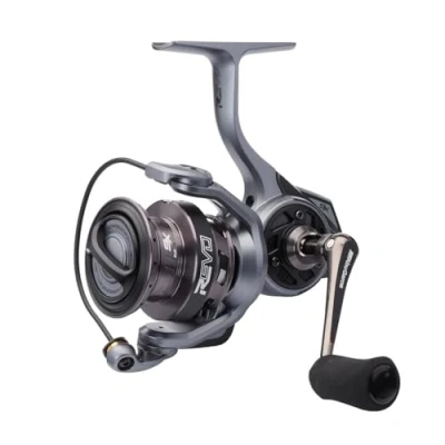 Afbeelding van Abu Garcia Spinning Reel, Revo SX Reels, Roofdiervissen, Zoetwater visser, Baars, Snoek, Snoekbaars, Zwart/Grijs, 6.2:1 Overbrengingsverhouding, Robuust &amp; Lichtgewicht, 9+1 Bearing Count,
