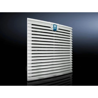 Afbeelding van Rittal ventilatierooster incl filtermat abs ul 94 5va ip 54 255x255mm diepte 25mm kleur grijs ral 7035 3240200