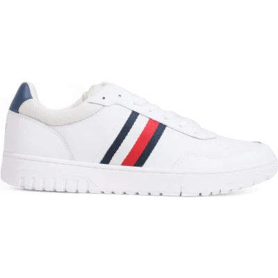 Afbeelding van Tommy Hilfiger Basket CORE LITE Sneakers laag, Heren, Maat: 41, White Leer en textiel