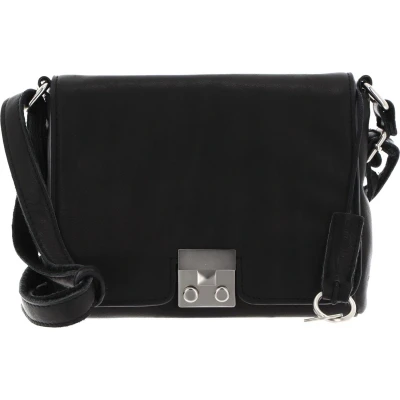 Afbeelding van FREDsBRUDER Leren Schoudertas Treasure Crossbag Black Zwart