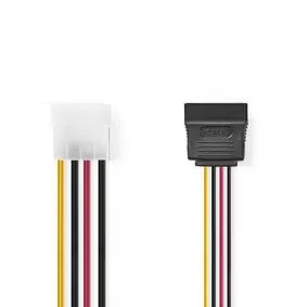 Afbeelding van Molex naar S ATA stroomkabel (Koper, 2x ATA, 0.15 meter)