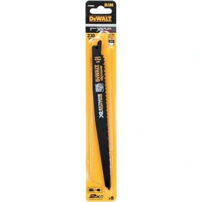 Afbeelding van DeWalt Accessoires DT99555 QZ XR 203mm 6TPI Reciprozaagbladen (5 stuks)