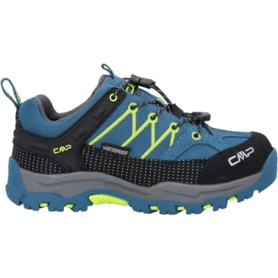 Afbeelding van CMP Rigel Low Shoes Wp Trekking en wandelschoenen voor jongens, Blauw zuurgroen Deep Lake Acido, 32 EU