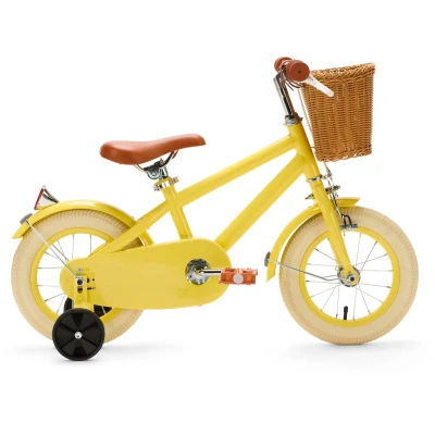 Afbeelding van Generation Retro 12 inch Geel Kinderfiets met Mandje