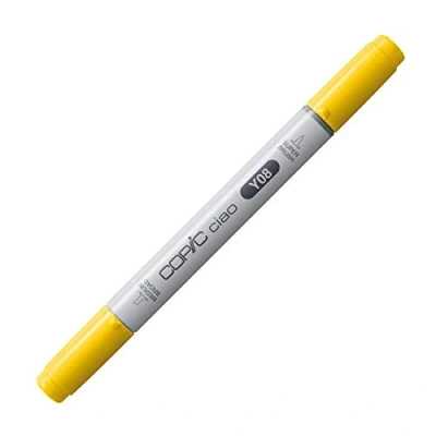 Afbeelding van COPIC Ciao Marker Type Y 08, Acid Yellow, veelzijdige layout marker, op alcoholbasis, met een medium breedte en brush tip