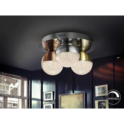 Afbeelding van Schuller Valencia LED plafondlamp Sphere, multicolour, 3 lamps