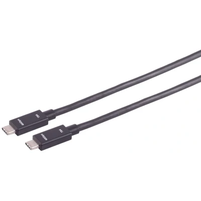 Afbeelding van UltraFlex USB C naar kabel USB4 (tot 40 Gbit/s) PD tot 100W video 8K 60Hz / zwart 1,5 meter