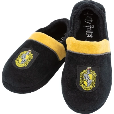 Afbeelding van FUNIDELIA Huffelpuf Pantoffels voor kinderen Harry Potter Maat: 32 34 Zwart / Geel