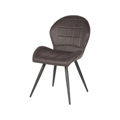 Afbeelding van LABEL51 Eetkamerstoel Sil Antraciet Microfiber Majorr