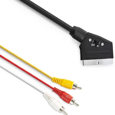 Afbeelding van 2 m Scart naar Composiet kabel