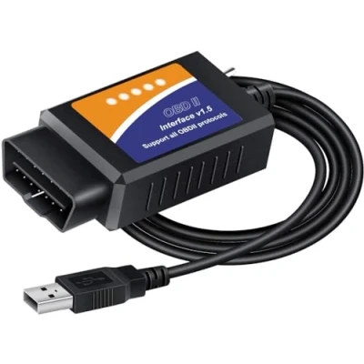 Afbeelding van F0RS Can ELM327 Scanner OBD2 USB adapter voor Windows, ELMconfig FoCCCus Diagnostische Scan Tool met MS Can/HS Switch Ford Lincoln Mazda Mercury Serie Voertuigen