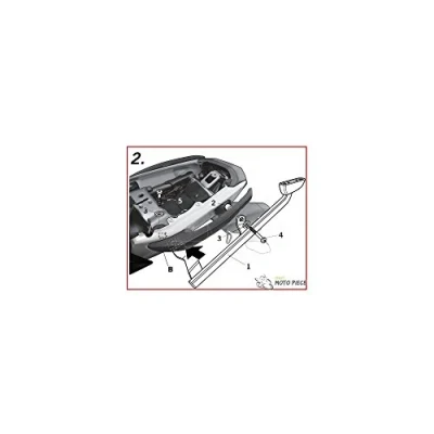 Afbeelding van Shad Top Meester Kawasaki Topkoffer fitting, zwart, afmeting 65 cm