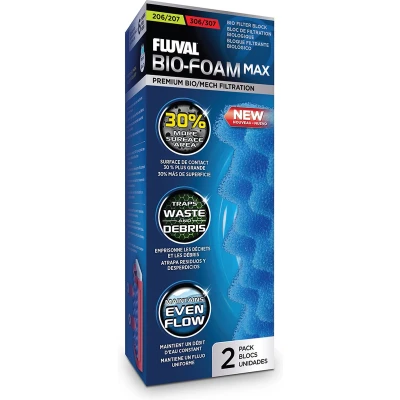 Afbeelding van Fluval Aquarium Filtermateriaal Vissen Fl Bio Foam Max 207/308 6x8x25cm Blauw 1st