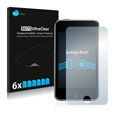 Afbeelding van Savvies Screenprotector voor Apple iPod Touch (2. Gen.) Folie Beschermfolie transparant (6 Stuks)