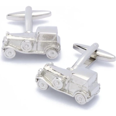 Afbeelding van Manchetknopen Oldtimer Auto Zilverkleurig
