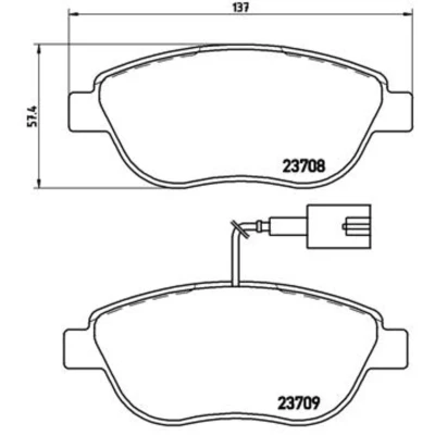 Afbeelding van Brembo Remblokset P 23 087